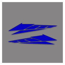 Motorcycle Tail Box Decals Cool Motorbike Stickers Anti Scratch Watertight Blue 20cm
