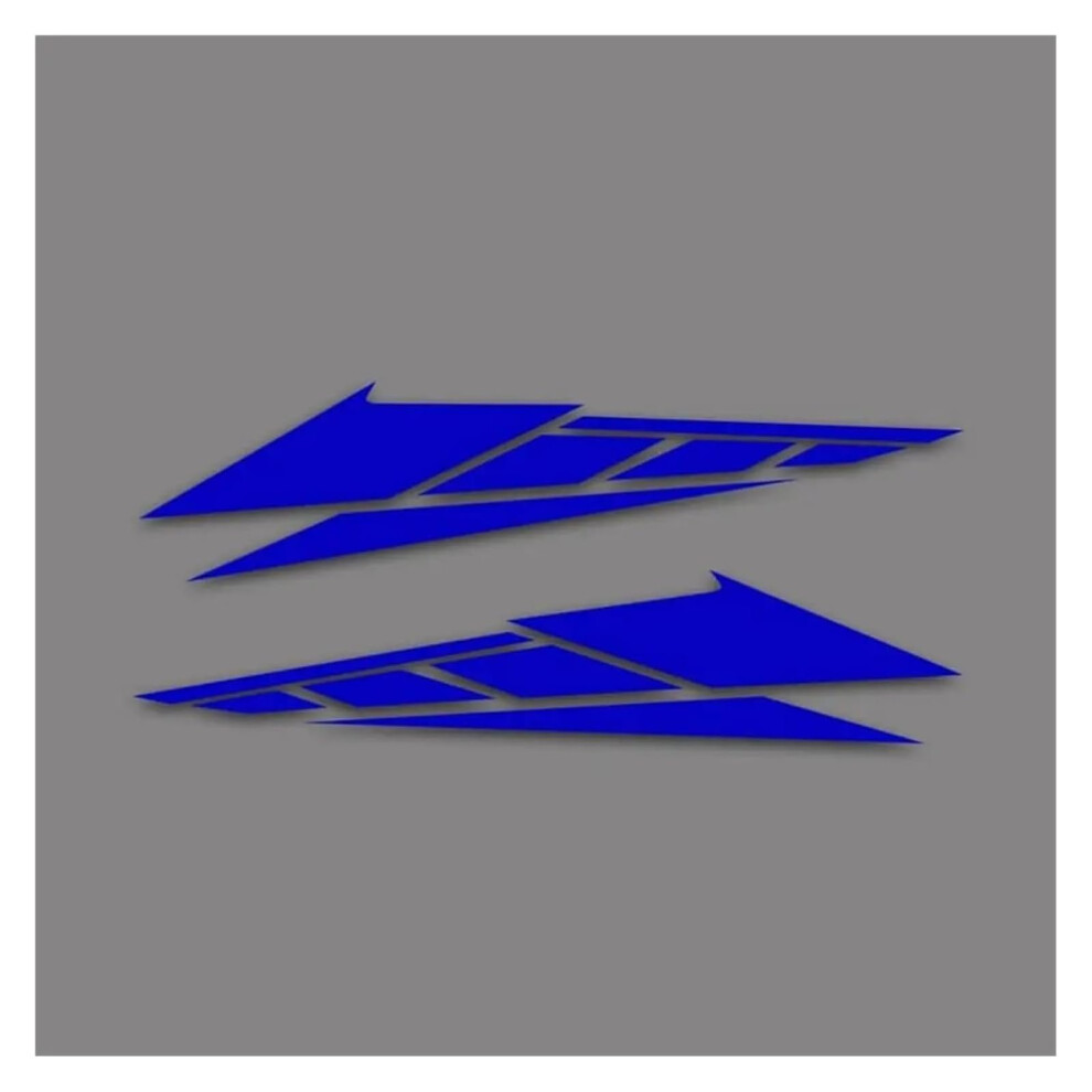 Motorcycle Tail Box Decals Cool Motorbike Stickers Anti Scratch Watertight 20Cm Blue 9067246673215