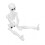 Human Skeleton Model Simulation Movable Mini Full Body Human Skeleton Toy for Teaching Stress Reducing 5