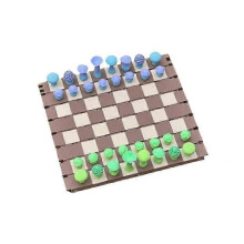 Portable Magnetic Forest Mushroom Chess Set  Elegant Wooden Board for UK Chess Enthusiasts