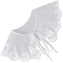 Wit Chiffon Kraag Dames Te Licht En Stijlvol