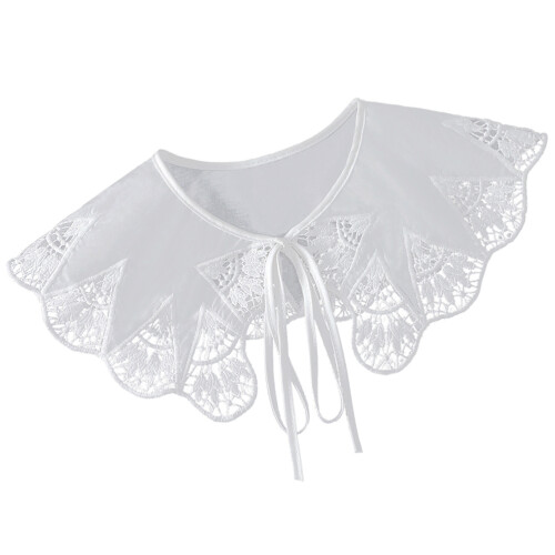 Wit Chiffon Kraag Dames Te Licht En Stijlvol 2