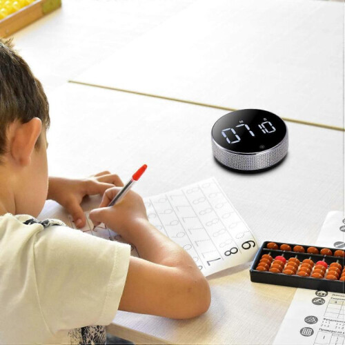Kitchen Timers,Digital Classroom Timer for Kids, Large Magnetic LED Countdown Timer with Constant Light Function for classrooms, Quiet for Children an 2