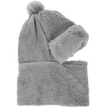 Unter der Mütze mit Schal als Gesichtsmaske für Damen