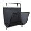 Estante de pared de malla doblada con ganchos, para 1