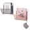 Estante de pared de malla doblada con ganchos, para 2