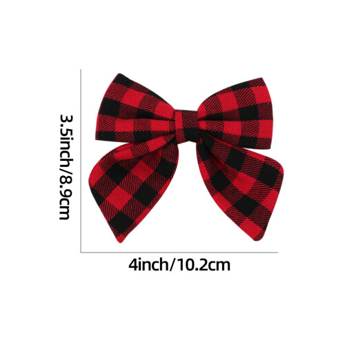 3Pz Fermacapelli Piccolo Decorativo Plaid 1