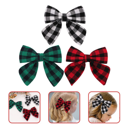 3Pz Fermacapelli Piccolo Decorativo Plaid 2
