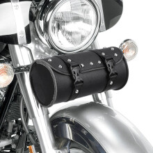 Wasserdichte Motorradsatteltasche mit Gurt, schwarz