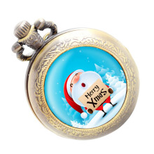 Kerstcadeau: zakhorloge, stijlvolle retro ketting met schakels