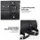 Waterproof motorcycle saddlebag with strap, black 5