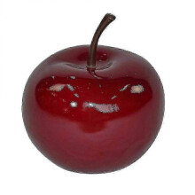 Festive Ceramic Apple Ornament - Elegant Home Decor for British Celebrations