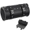 Waterproof motorcycle saddlebag with strap, black 2