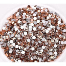 Champagne Flatback Rhinestones for Nail Art and DIY Crafts - 576pcs Pack