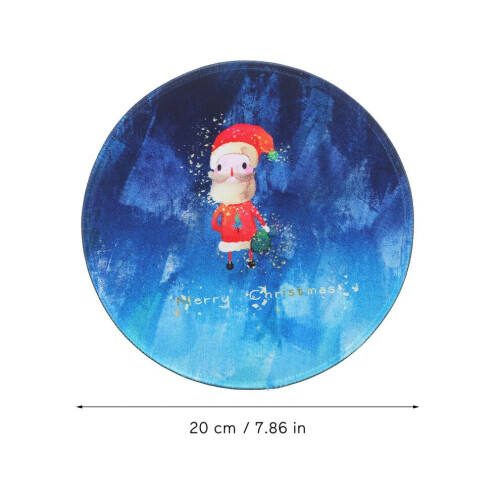 Christmas mouse pad with non-slip rubber base for office 1