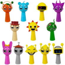 (C,as described)12-Pack Sprunki Figures - Cute Doll Set for Friends and Housewarming Gifts