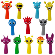 (E,as described)12-Pack Sprunki Figures - Cute Doll Set for Friends and Housewarming Gifts