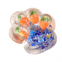 Squishy Cat Paw Stress Toy Soft Orange Anti-Stress Squishy Toy for Autism Anxiety 10cm Size Durable Material