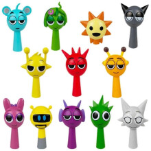 (D,as described)12-Pack Sprunki Figures - Cute Doll Set for Friends and Housewarming Gifts