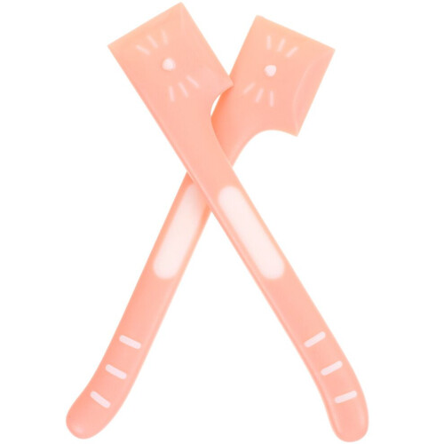 2pcs Pet Can Spoon Tpr Pink For Feeding Time 2