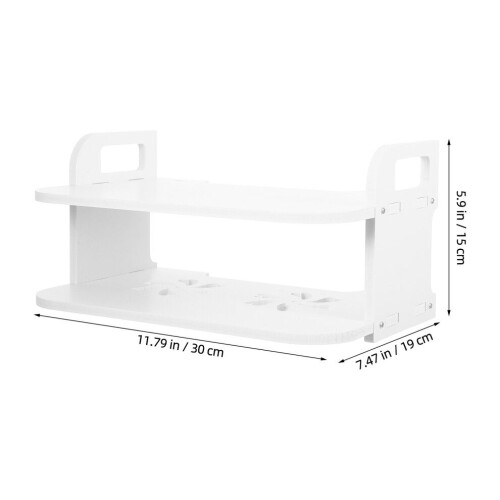 Väggmonterad hyllkonsol för router, 1 set 1