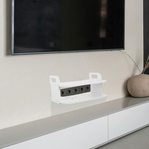 Väggmonterad hyllkonsol för router, 1 set 2