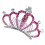 Haarreifkrone mit Kristallen, rosa 4