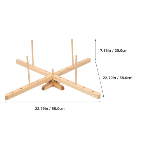 Dévidoir à laine en bois rotatif, support pour la maison 1