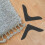 4 Black Non-Slip Carpet Pads with Right 5
