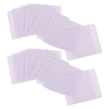 1 Schachtel mit Reinigungswerkzeugen, Wimpernkleber, Reinigungstüchern, Watte, Lila