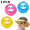 Soft Adjustable Baby Shower Caps - 3-Pack Safe Bathing Protection for Toddlers 1