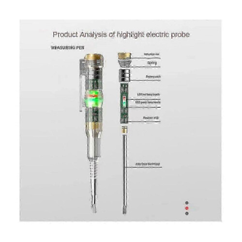 PB Multi-Function Electrician's Pen - High Brightness Dual LED & Induction Stylus for Precise Testing 1