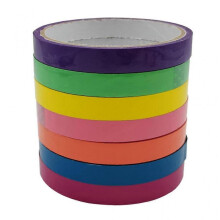 (7 colors each 1 roll) Funny Adhesive Tape Sticky Balls Decompression Toy Colored Anti Stress Suit for Women Men Autism Anxiety Multi Colors  Yellow