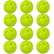 12-Piece Plastic Golf Training Balls for Indoor and Outdoor Swing Practice