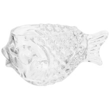 1 fischförmiges Trinkglas für Wein oder Milchtee