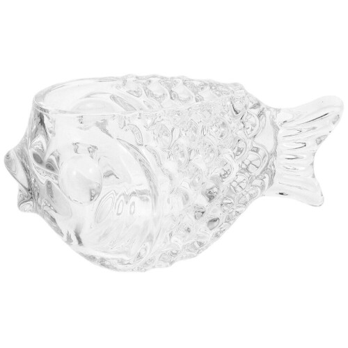 1 fischförmiges Trinkglas für Wein oder Milchtee