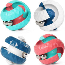 (4pcs) 1/2/4pcs Rotating Cube Bead Orbit Ball Maze Ball Fidget Hand Spinner Sensory Toys Anxiety Relief