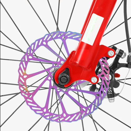 1 bicycle brake pad with brake disc 2
