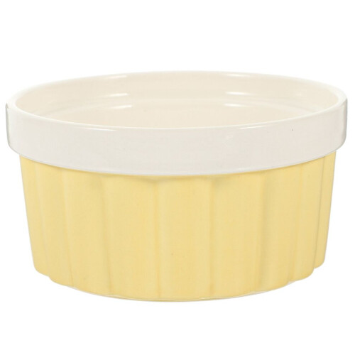1 round ceramic baking and serving bowl
