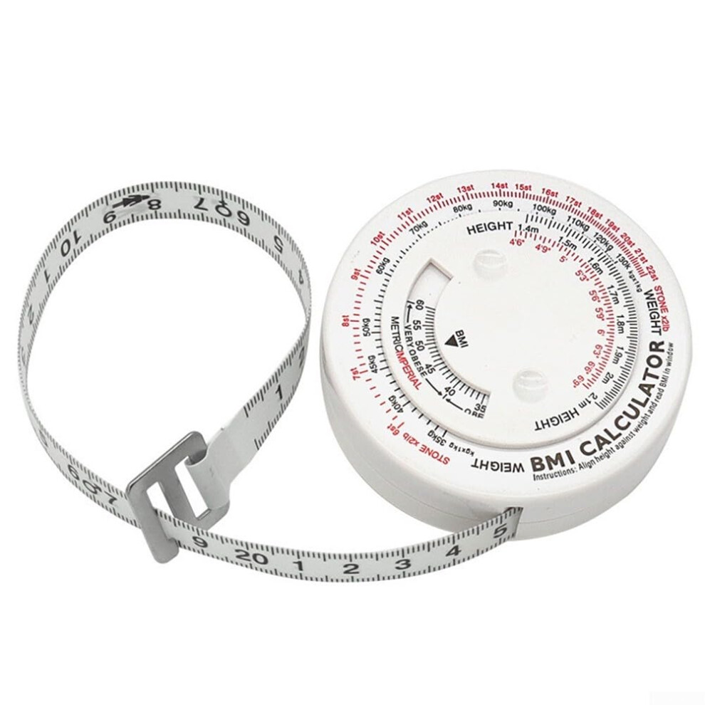 Automatic Locking Retractable Tape Measure for Body Size Tracking Waist Chest Arms Hips Thighs Calves Accurate and Easy to Use