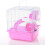 1 hamster cage, 2-story lock for small animals, random 3