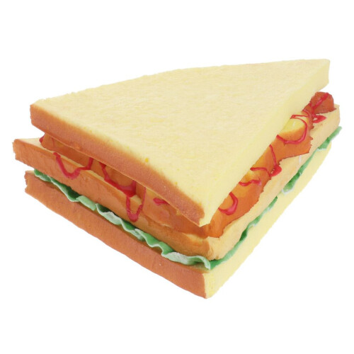 1 artificial bread sandwich ornament, realistic photo prop 2