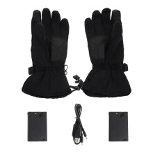1 paar katoenen verwarmde handschoenen voor heren met touchscreen