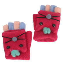 1 par stickade barnhandskar för cykling