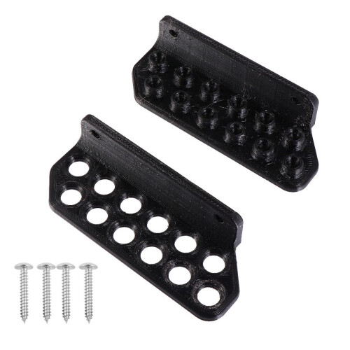 1 par de soportes para flechas de pared, bandejas para flechas, autoadhesivos