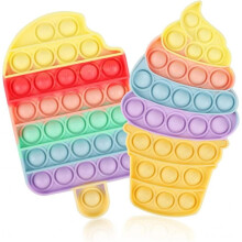 [Newest Design] [UPGRAED Material] 2PCS Push Bubble Pop Fidget Sensory Toy, Autism Special Needs Silicone Stress Reliever Toy, Anti-Anxiety Squeeze Se