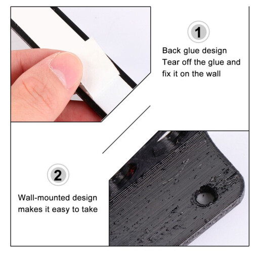1 par de soportes para flechas de pared, bandejas para flechas, autoadhesivos 1