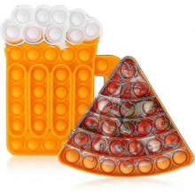 Chdz 2pcs Push Bubble Pop Fidget Sensory Toy, Autism Special Needs Silicone Stress
