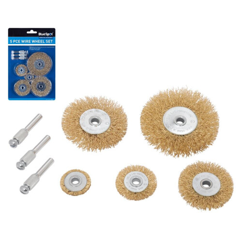 BlueSpot BlueSpot 5pc Wire Wheel Set 1