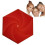 (Red)Black Fractal Fidget Hexagon Stress Reliever Toy 1